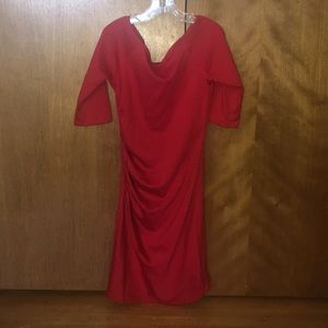 Red Scrunched Red Poison Ivy Dress